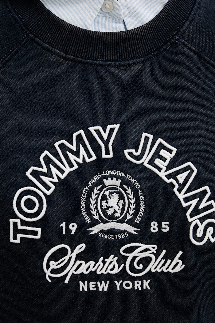 Tommy Jeans melegítőfelső női pamut DW0DW22821 sötétkék