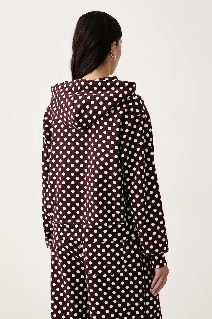 Oblečenie Marimekko Mikina s kapucňou dámska bavlnená 096213 burgundské