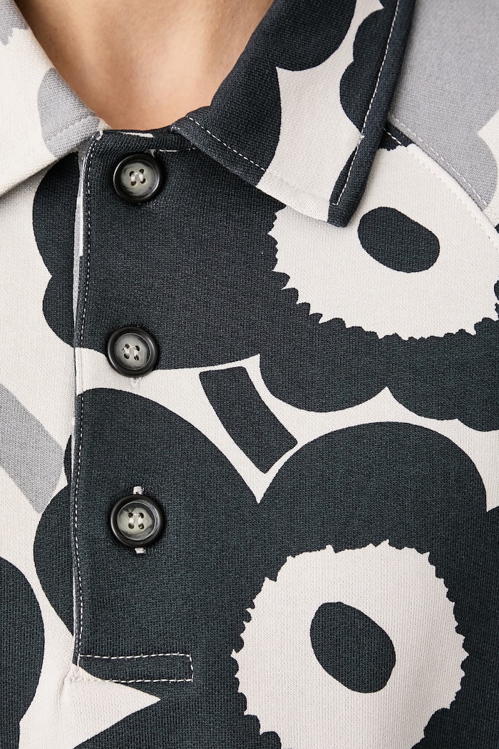 Bluza damska bawełniana Marimekko szary 096196
