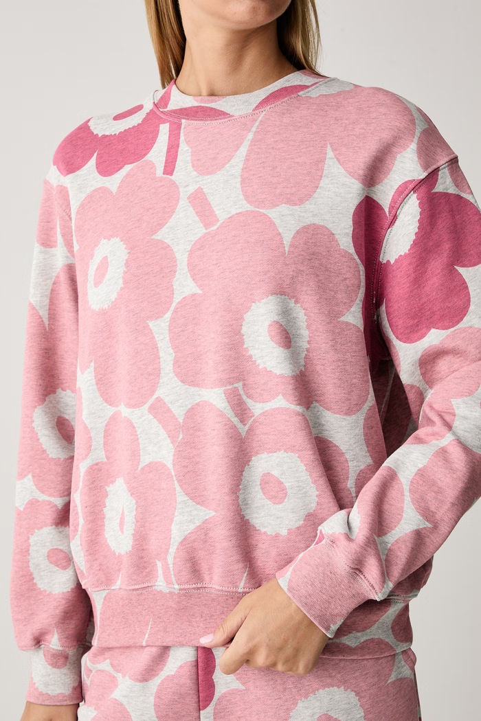 Mikina dámska bavlnená Marimekko 096193 ružová