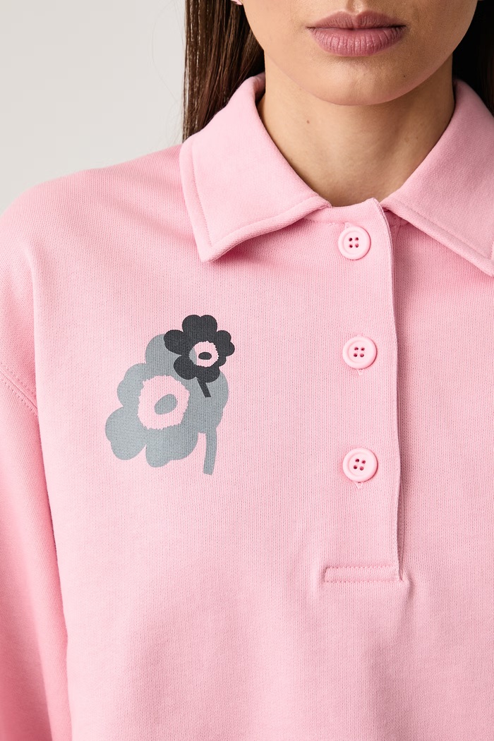 Суичър дамски от памук Marimekko 096195 розов