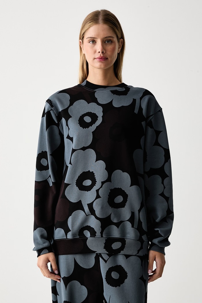 Marimekko Μπλούζα γυναικεία βαμβακερή μαύρο 096191