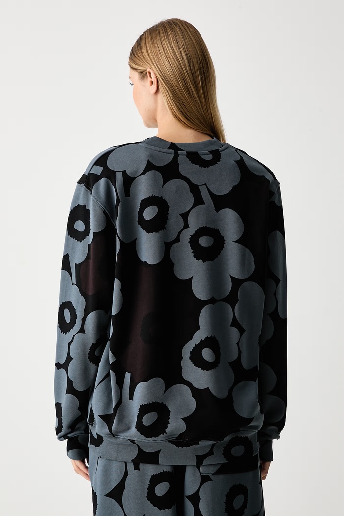 Ρούχα Marimekko Μπλούζα γυναικεία βαμβακερή 096191 μαύρο