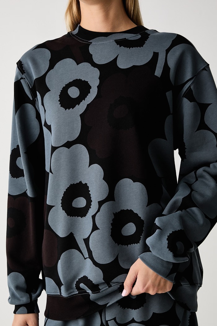 Μπλούζα γυναικεία βαμβακερή Marimekko 096191 μαύρο