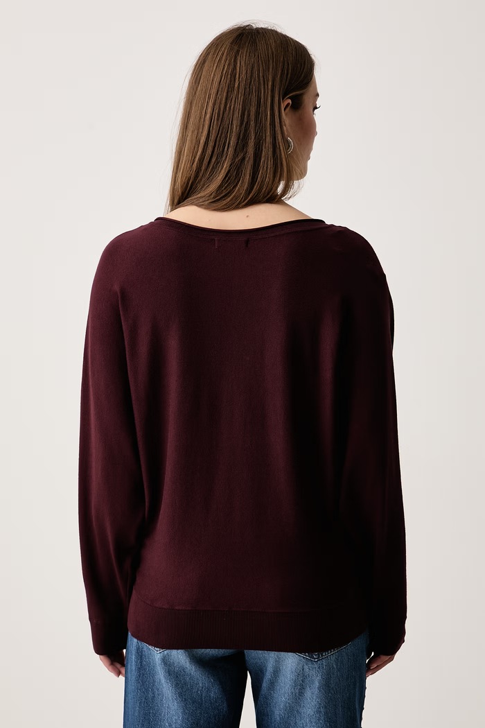 Odzież Guess Sweter damski z wiskozą ESMERALDA W6BR51.Z1452 bordowy