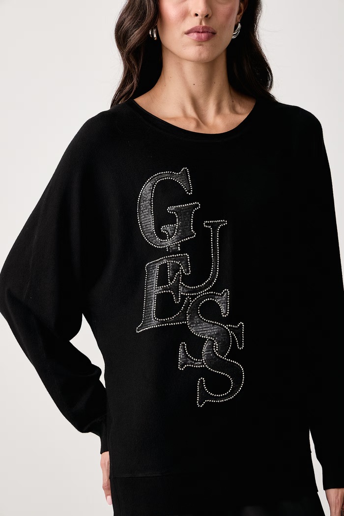 Sweter damski z wiskozą ESMERALDA Guess W6BR51.Z1452 czarny