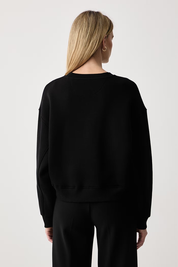 Odzież Guess Bluza damska z bawełną W6BQ13.K6059 czarny