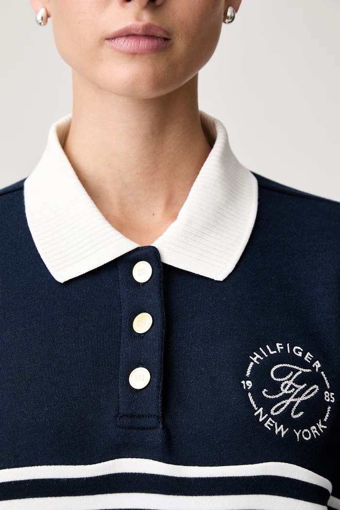 Tommy Hilfiger mikina dámská bavlněná WW0WW50036 námořnická modř