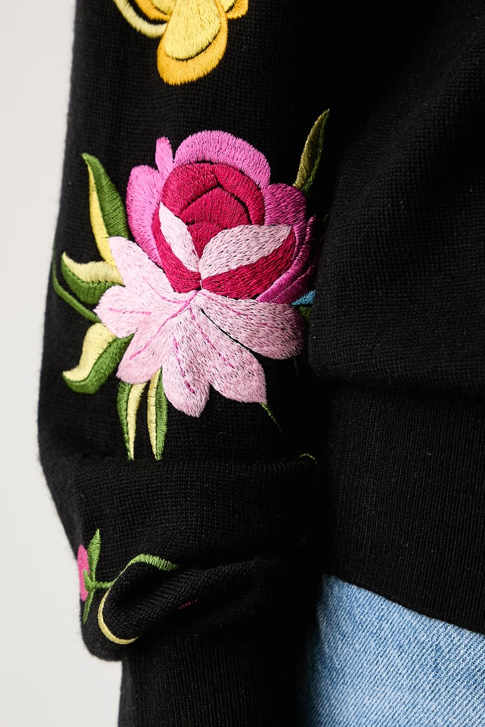 Sweter damski z wełną Kenzo czarny FG62PU7523FK