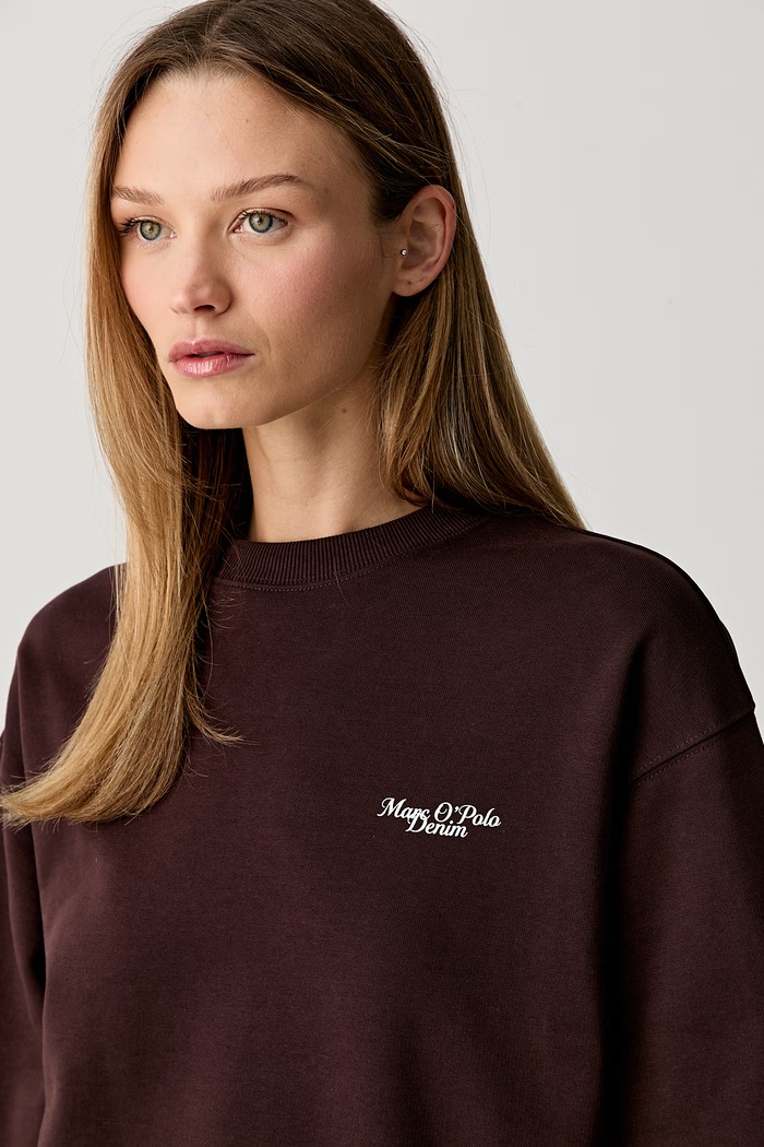 Marc O'Polo bluza damska bawełniana bordowy 5000013863