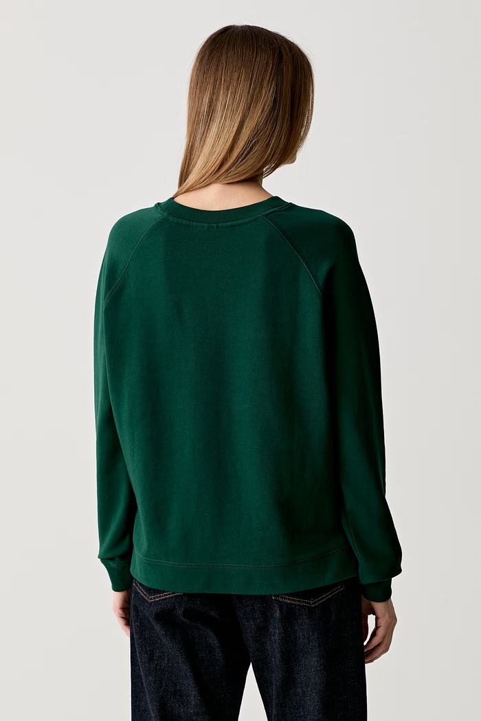 Odzież Marc O'Polo bluza oversize damska bawełniana 5000011502 zielony
