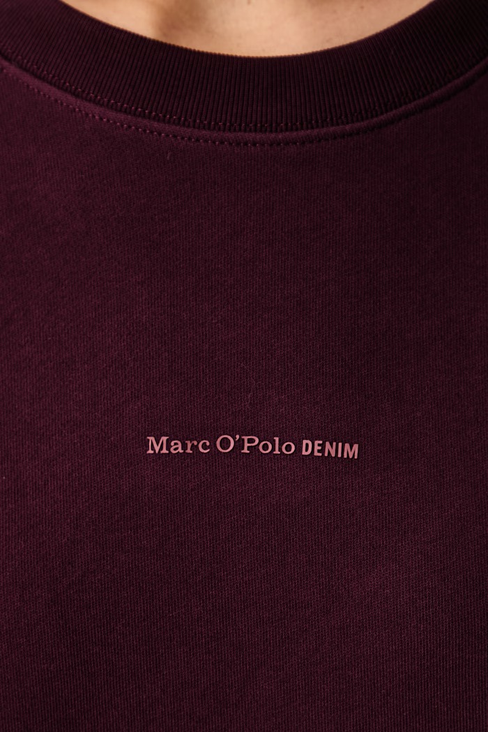 Oversize pulover ženski bombažen Marc O'Polo 5000011502 bordo