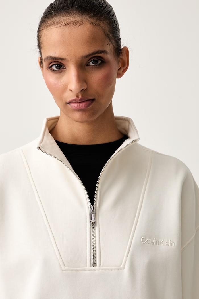 Calvin Klein bluza damska bawełniana beżowy LV044G247G
