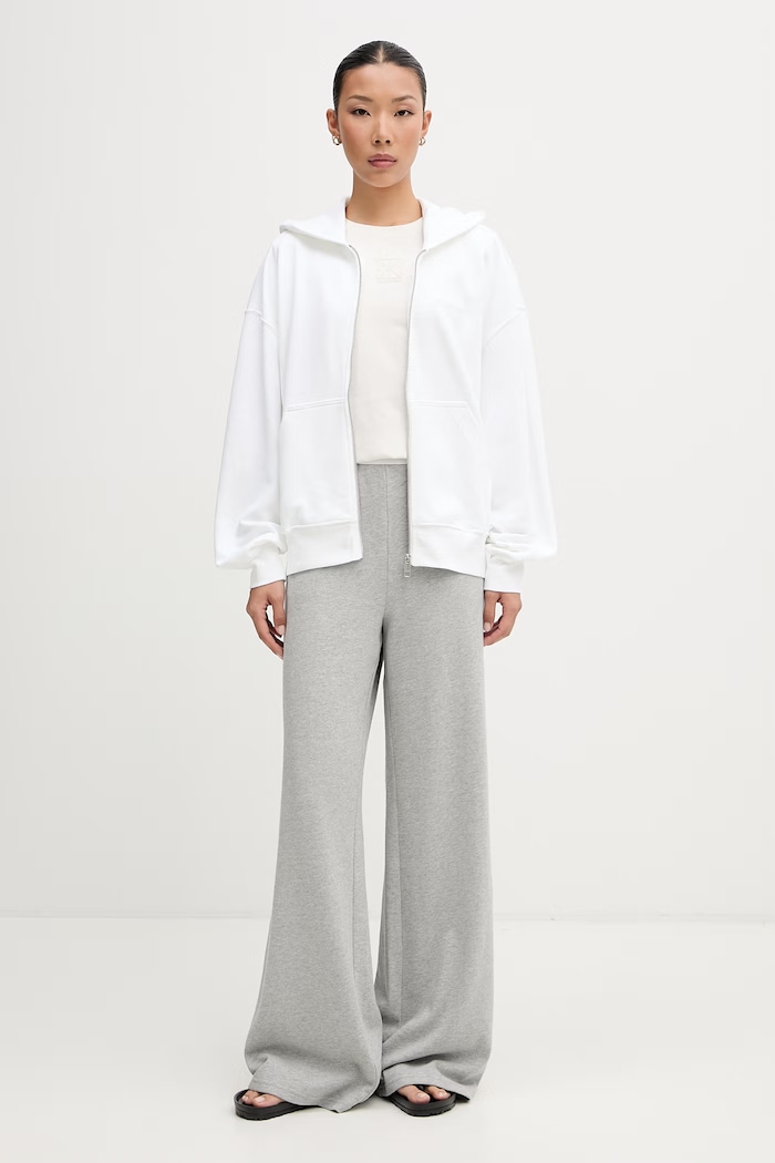 Calvin Klein hanorac cu glugă pentru femei, din bumbac LV044G215G alb AW26