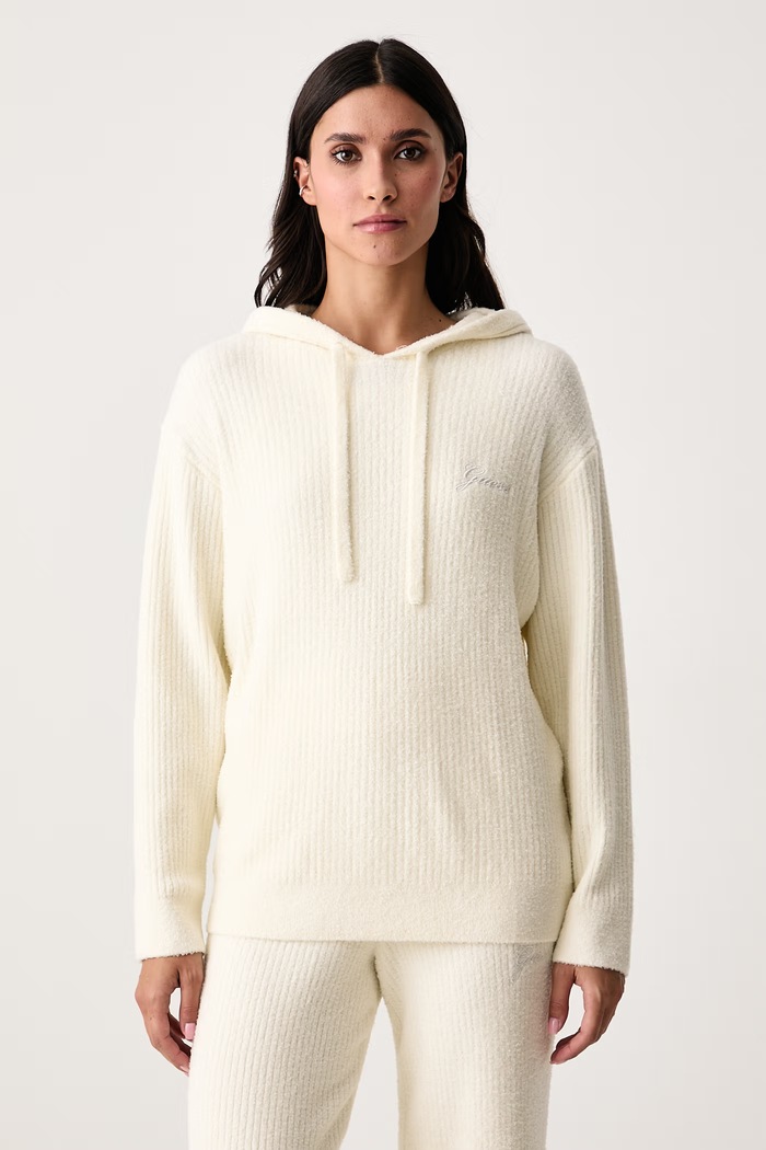 Guess Bluza lounge damska LUA beżowy O6BR02.Z1144