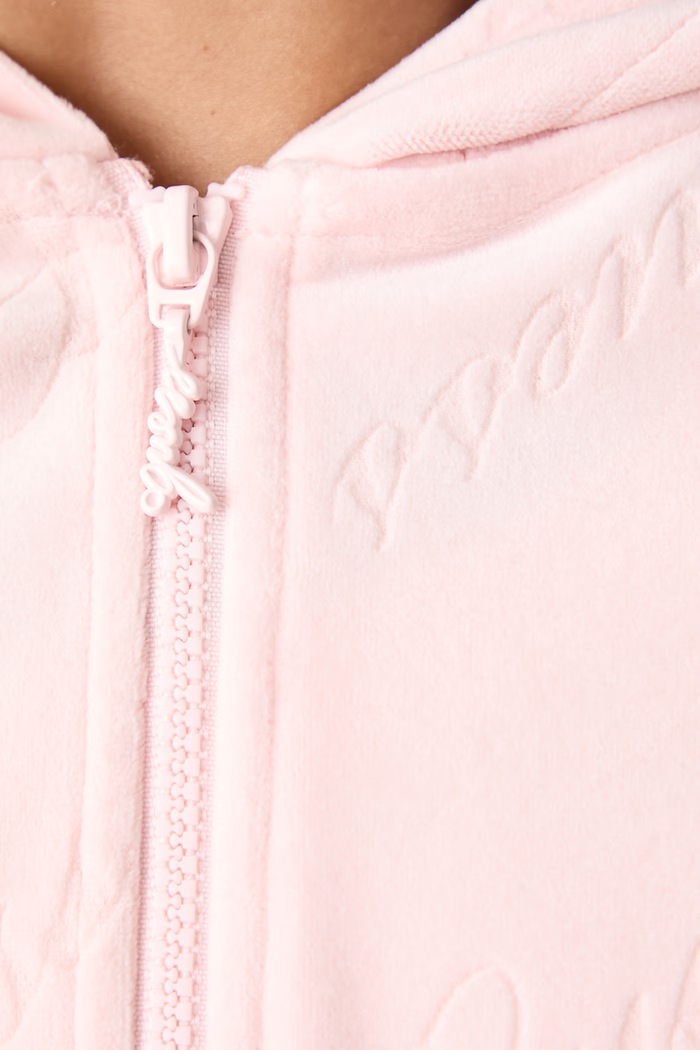 Bluza rozpinana z kapturem damska LOREN Guess różowy O6BQ01.K5061