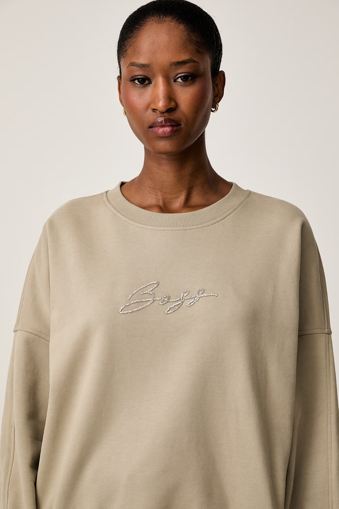 BOSS Orange oversize dukserica od pamuka C_Ever_5 zelena 50565446
