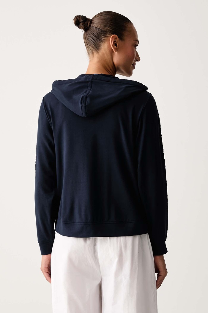 BOSS Μπλούζα lounge γυναικεία με μοντάλ PEACHY MONO_Jacket H 50566099 σκούρο μπλε AW26