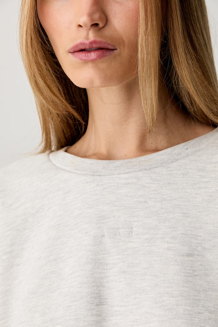 Gestuz bluza oversize damska z bawełną GZkahla 10911430 szary