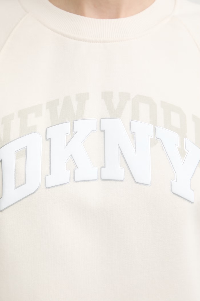 DKNY bluza damska z bawełną DP6T1755 beżowy