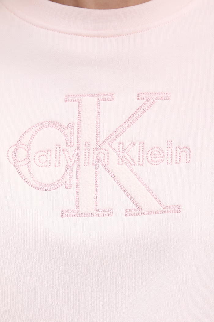Calvin Klein Jeans bluza damska bawełniana LV047G820G różowy