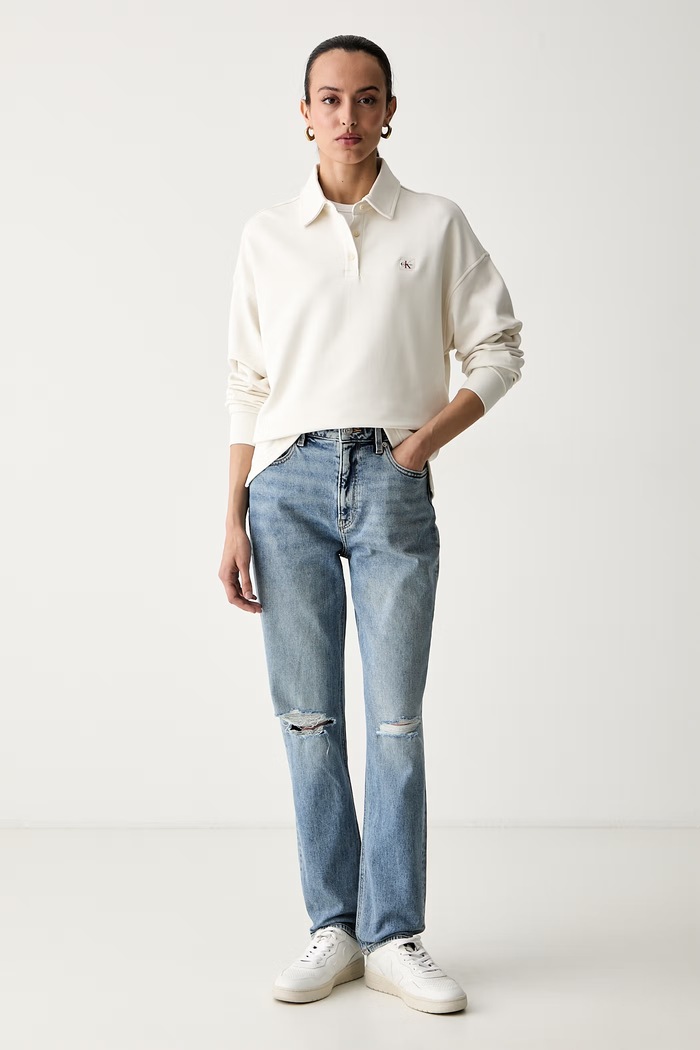 Calvin Klein Jeans dukserica za žene od pamuka LV047G230G bež AW26