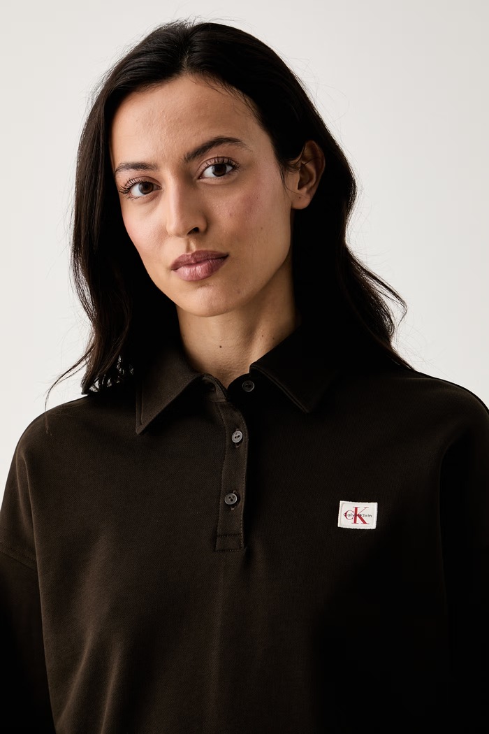 Calvin Klein Jeans mikina dámská bavlněná hnědá LV047G230G