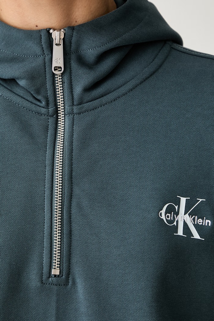 Calvin Klein Jeans dukserica sa kapuljačom za žene od pamuka LV047G203G zelena