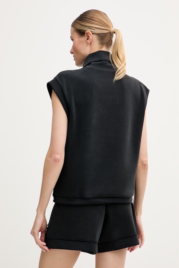 Îmbrăcăminte Guess hanorac fără mâneci pentru femei cu modal OLYMPE V6YQ18.K4318 negru