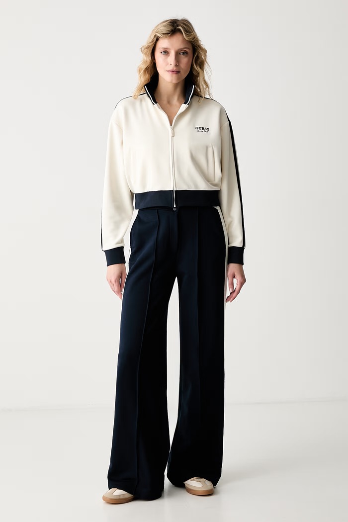 Guess oversize mikina dámská HOSHI V6YQ07.K4287 béžová AW26