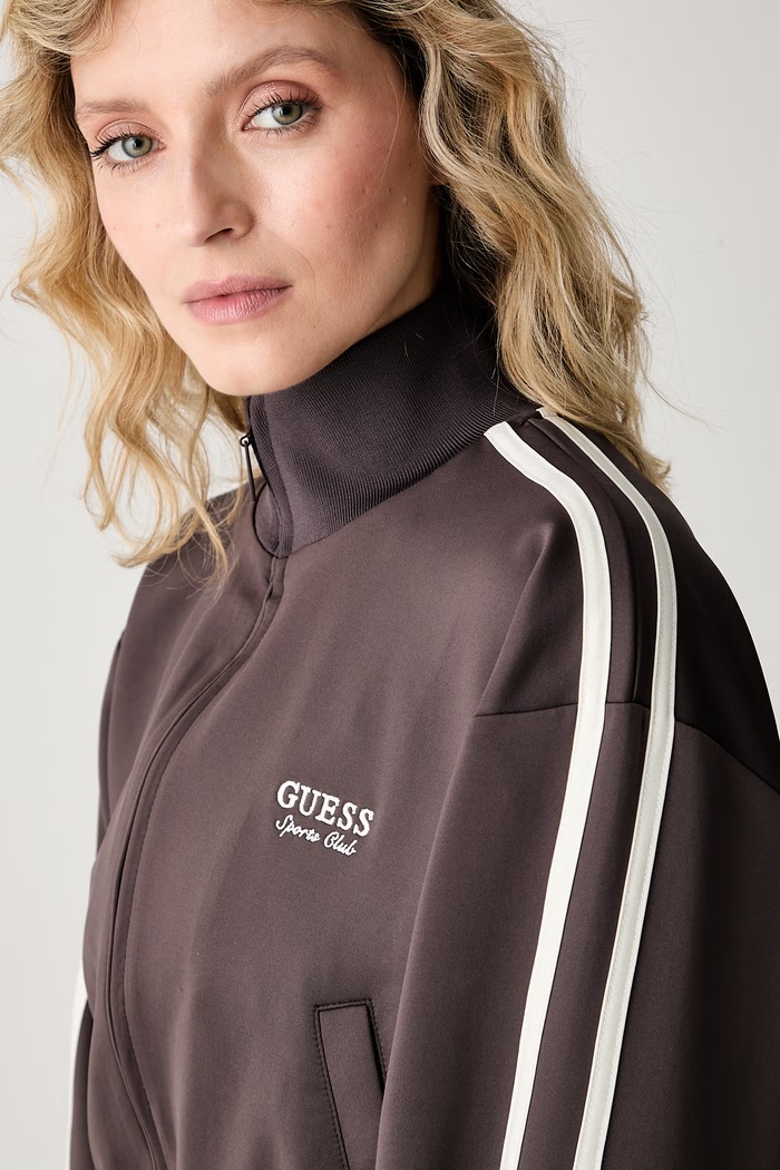 Guess μπλούζα oversize Γυναικεία HOSHI καφέ V6YQ07.K4287