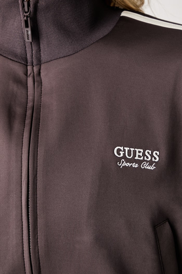 Guess μπλούζα oversize Γυναικεία HOSHI V6YQ07.K4287 καφέ