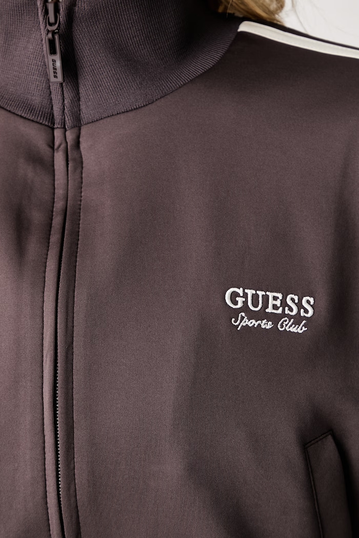 Guess μπλούζα oversize Γυναικεία HOSHI V6YQ07.K4287 καφέ