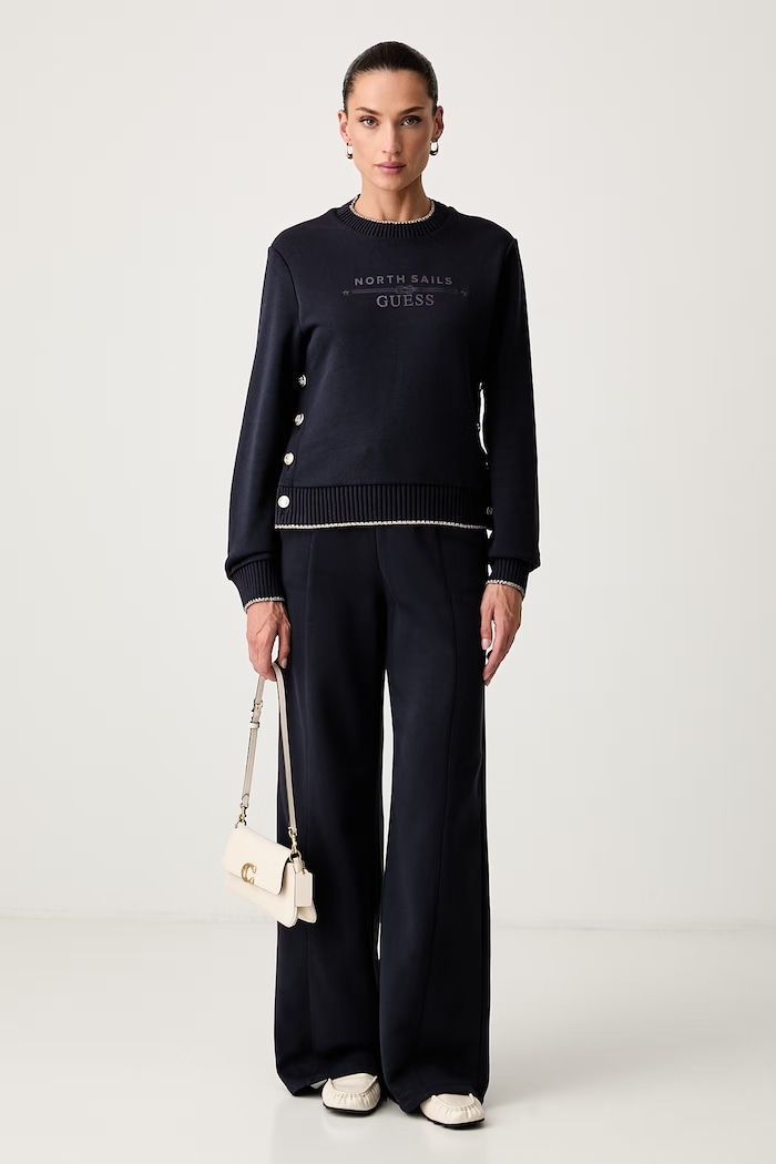 Guess bluza damska z bawełną X NORTH SAILS W6YQ23.K5316 granatowy AW26