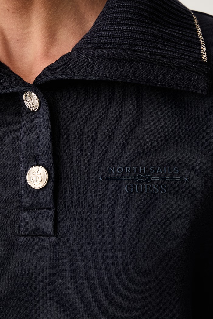 Guess bluza damska z bawełną X NORTH SAILS W6YQ22.K5315 granatowy