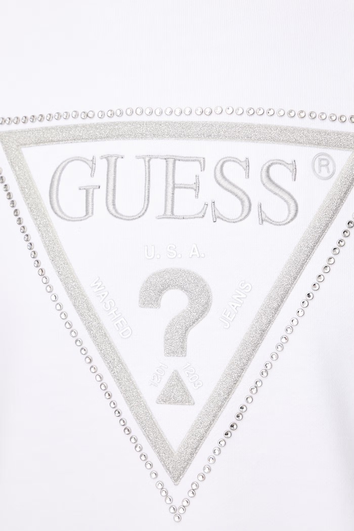 Guess bluza damska bawełniana W6YQ14.K4352 biały