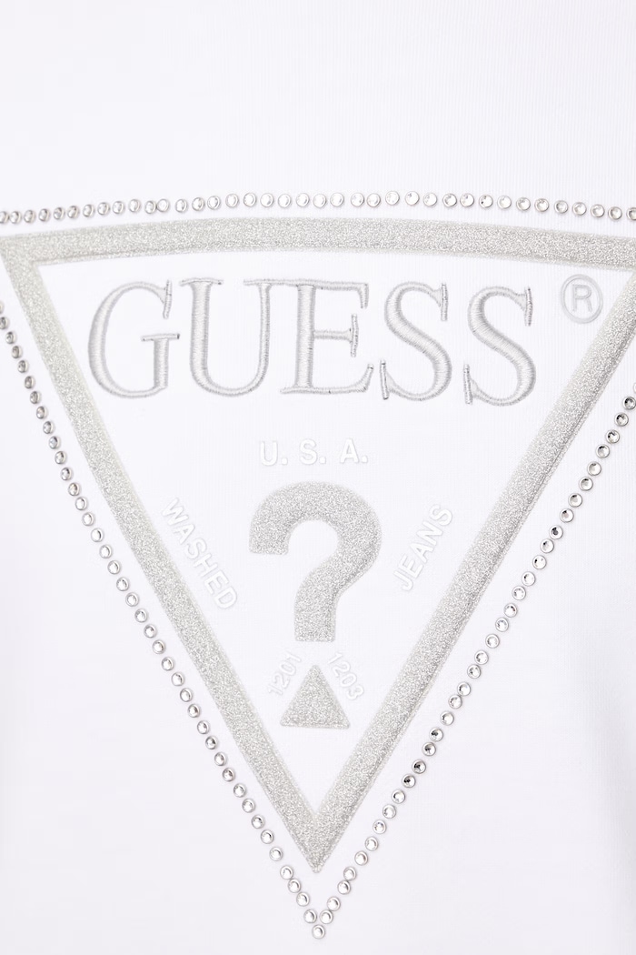 Guess bluza damska bawełniana W6YQ14.K4352 biały