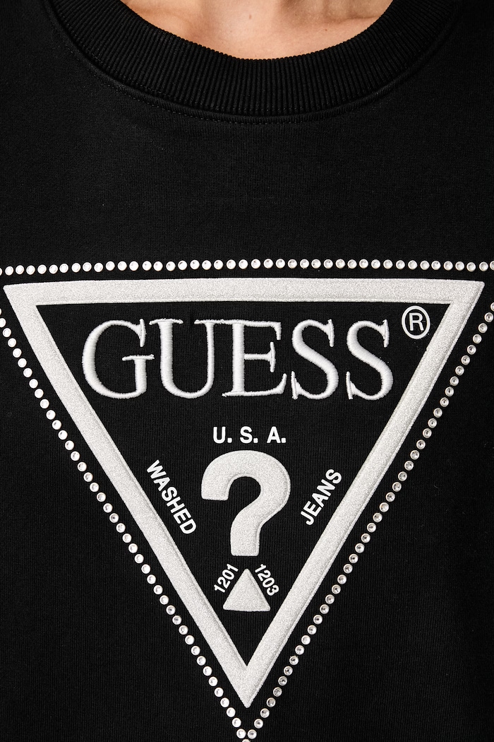Guess pulover ženski bombažen W6YQ14.K4352 črna