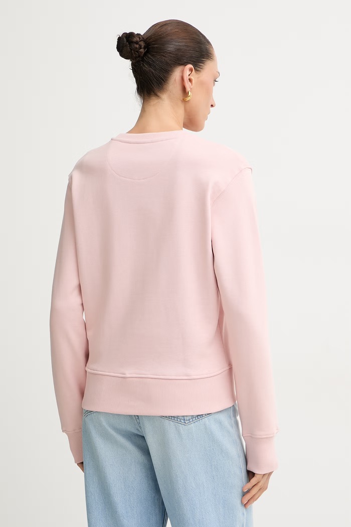 Ruházat Guess melegítőfelső női pamuttal W6YQ04.K3858 rózsaszín