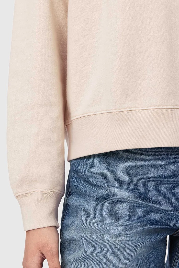 AllSaints hanorac pentru femei, din bumbac INSIGNIA W198JE bej