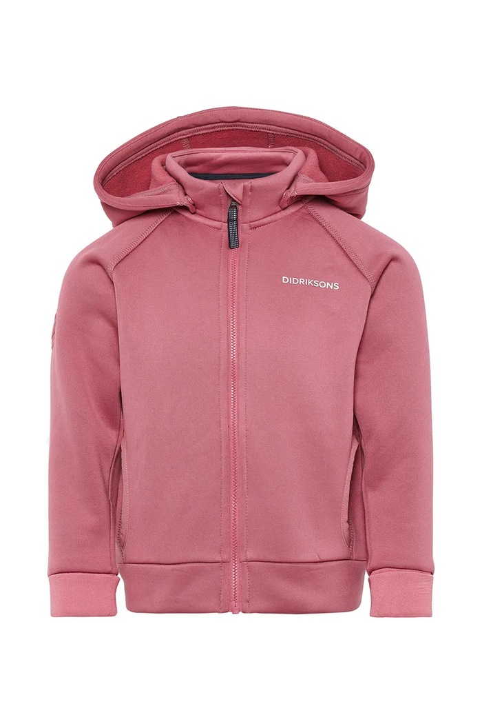 Didriksons Bluza rozpinana dziecięca SILJAN KIDS FZ 505900.G różowy AW26