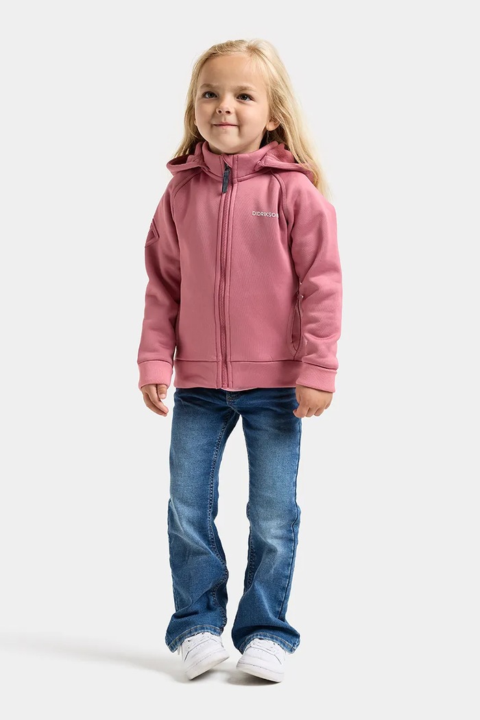 Bluza rozpinana dziecięca SILJAN KIDS FZ Didriksons 505900.G różowy