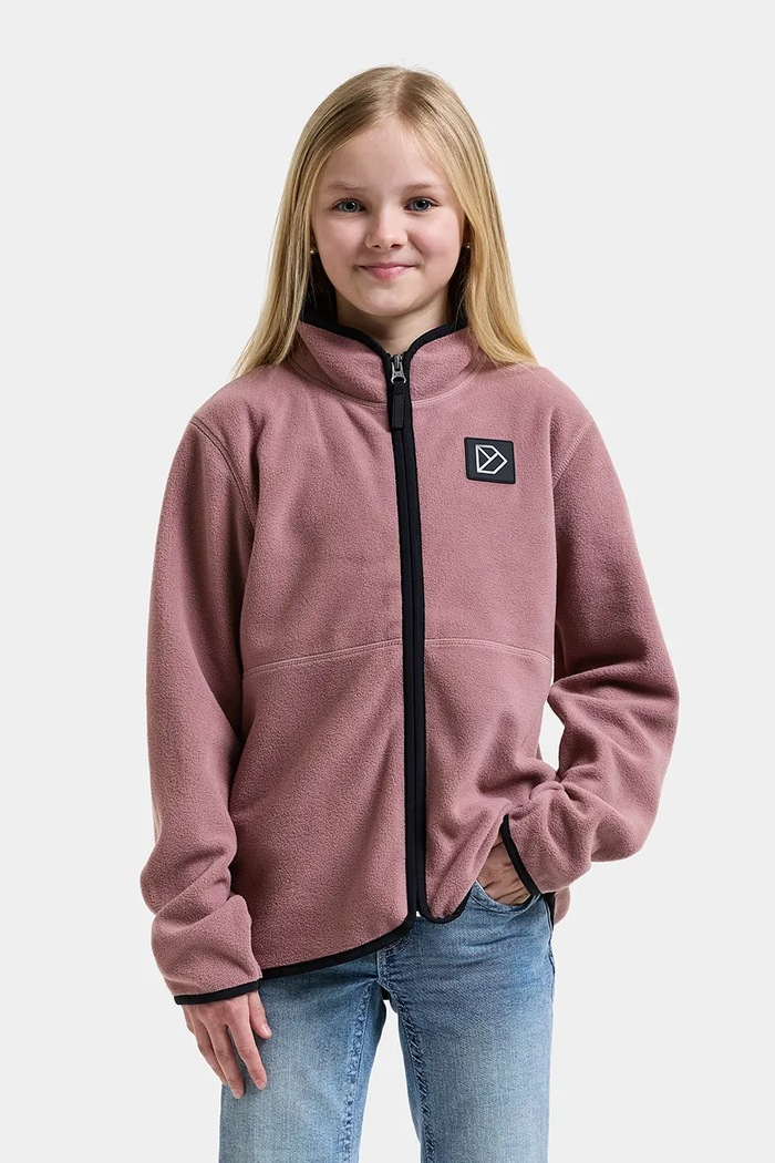 Didriksons Bluza rozpinana dziecięca polarowa RUBI KIDS FZ różowy 506269