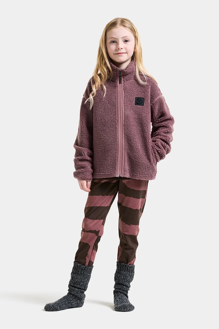 Bluza rozpinana dziecięca polarowa ZIR KIDS FZ 2 Didriksons 506332.G różowy
