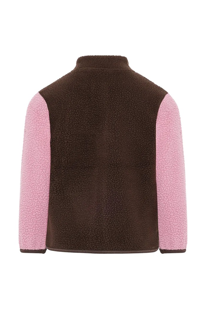 Dziewczynka Didriksons Bluza rozpinana dziecięca polarowa ANTEN KIDS FULLZIP 2 506323.G różowy