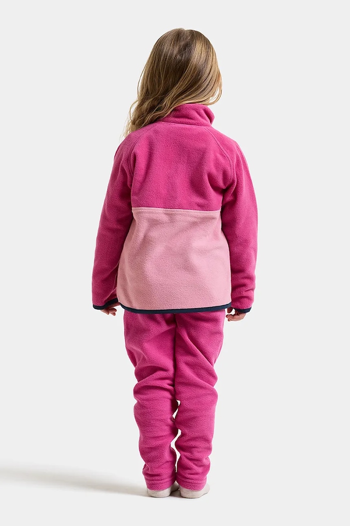 Bluza dziecięca polarowa MONTE KIDS HALF BU 6 Didriksons różowy 506309.G