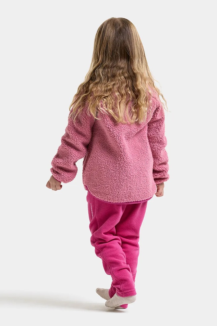 Bluza rozpinana dziecięca polarowa GIBBS KIDS FULLZIP 2 Didriksons różowy 505577.G