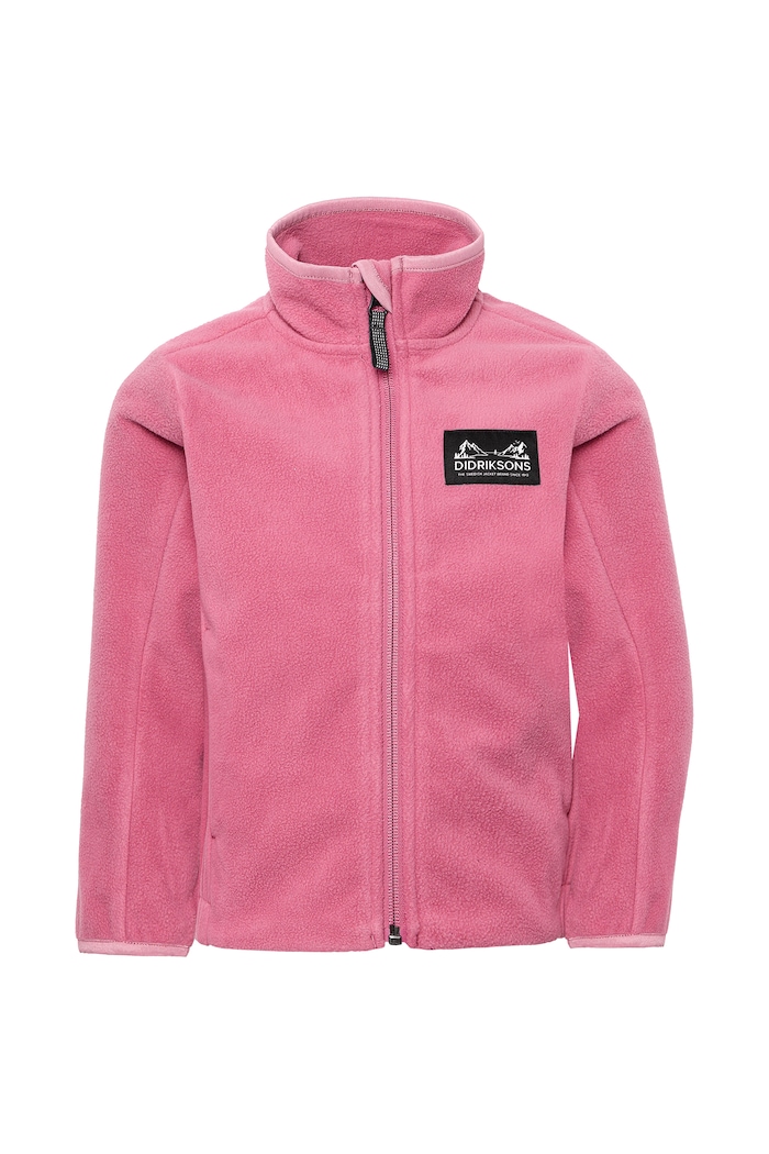 Didriksons Rozepínací mikina dětská fleecová MUSKOT KDS JACKET 505711.G růžová AW26