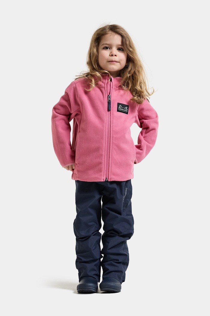 Rozepínací mikina dětská fleecová MUSKOT KDS JACKET Didriksons růžová 505711.G