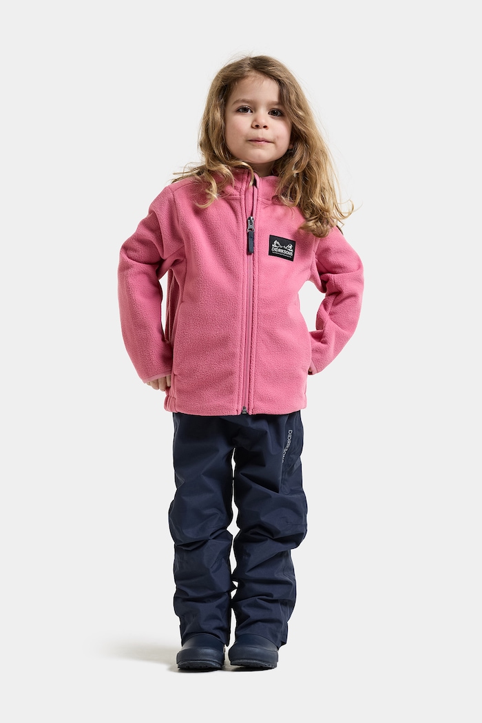 Rozepínací mikina dětská fleecová MUSKOT KDS JACKET Didriksons růžová 505711.G